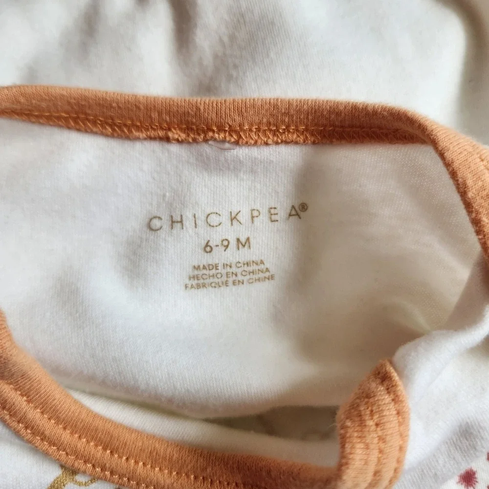 Chickpea 6-9M Thanksgiving Bodysuit Footed Pants Set Everyone is Thankful for Me